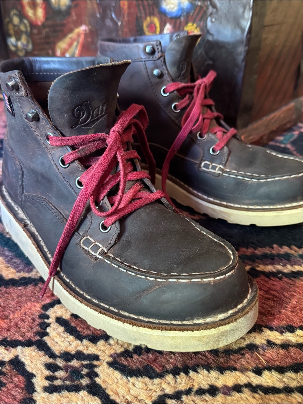 Danner Brown Leather Bull Run Boots